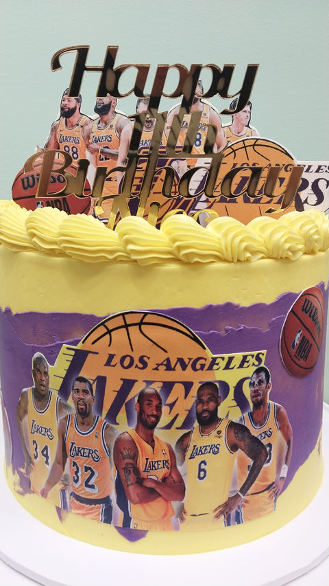 Tall NBA Basketball Cake