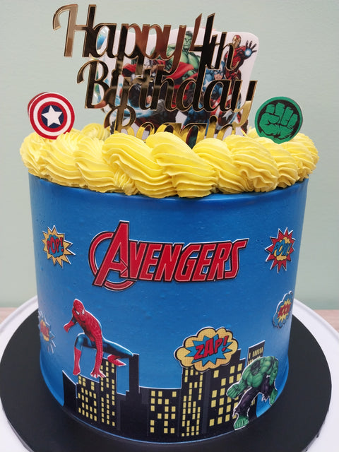 Tall Avengers Cake