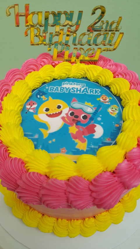 Baby Shark Cake Pink