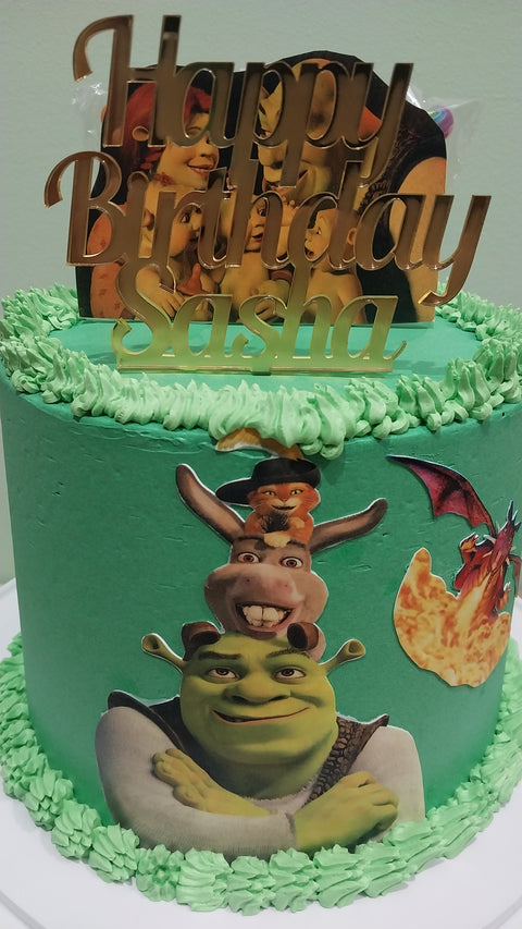 Tall Shrek Cake