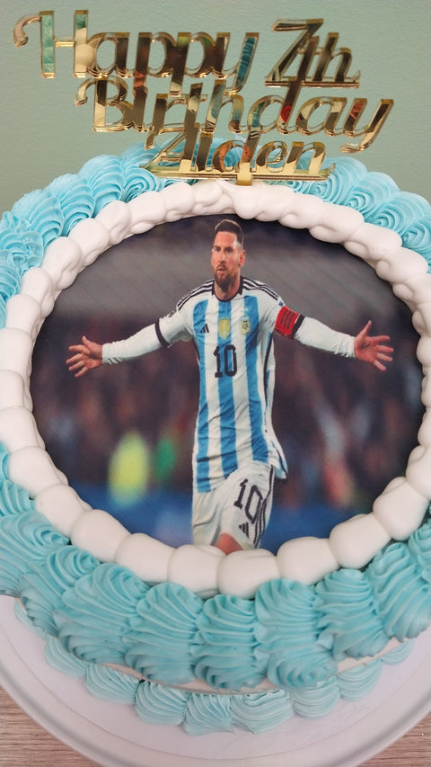 Lionel Messi Soccer Cake