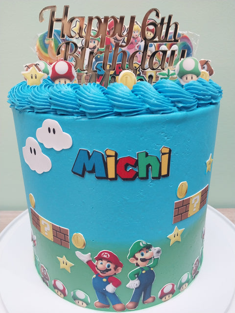 Tall Super Mario Cake