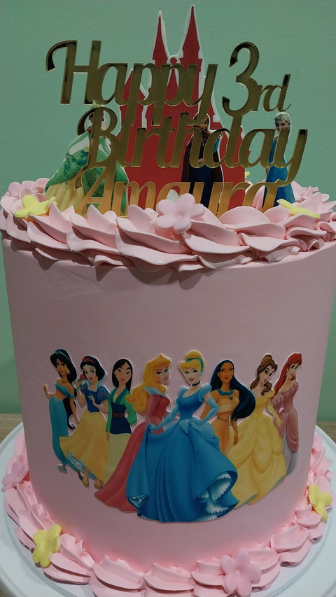 Tall Disney Princess Cake
