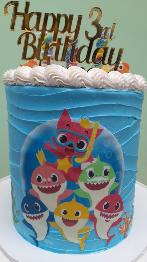 Tall Baby Shark Cake