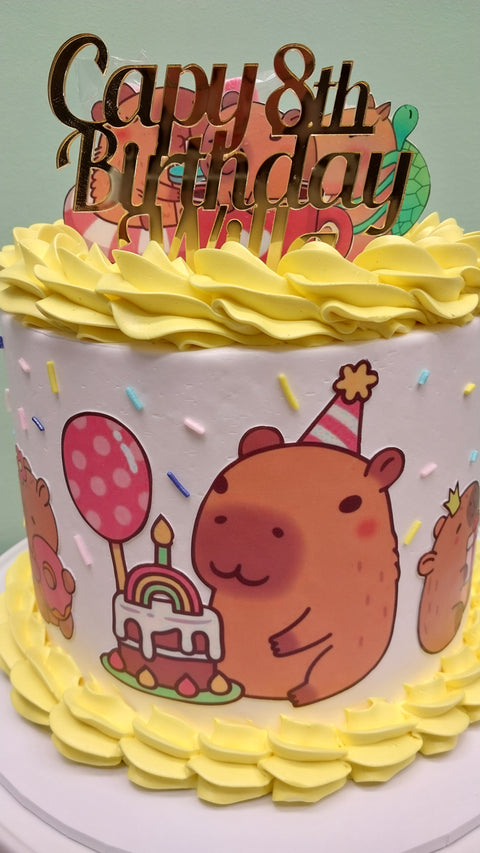 Tall Capybara Cake